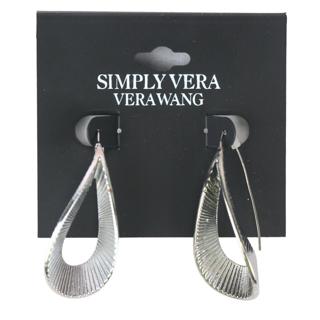 Simply Vera By Vera Wang Earrings Silver-Tone Modern 14$